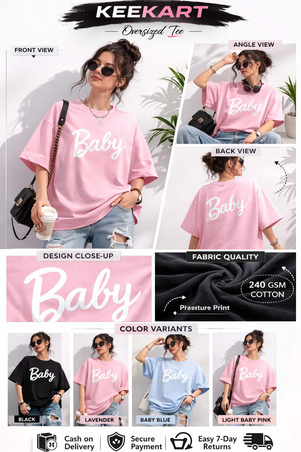 Unisex Terry Oversized Tee